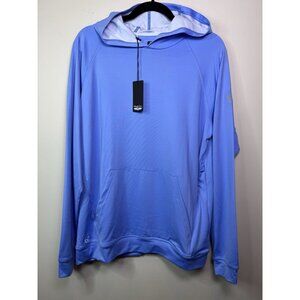 NWT Straight Down Mackenzie Mens Large Golf Hoodie Pullover Blue Sweater Logo